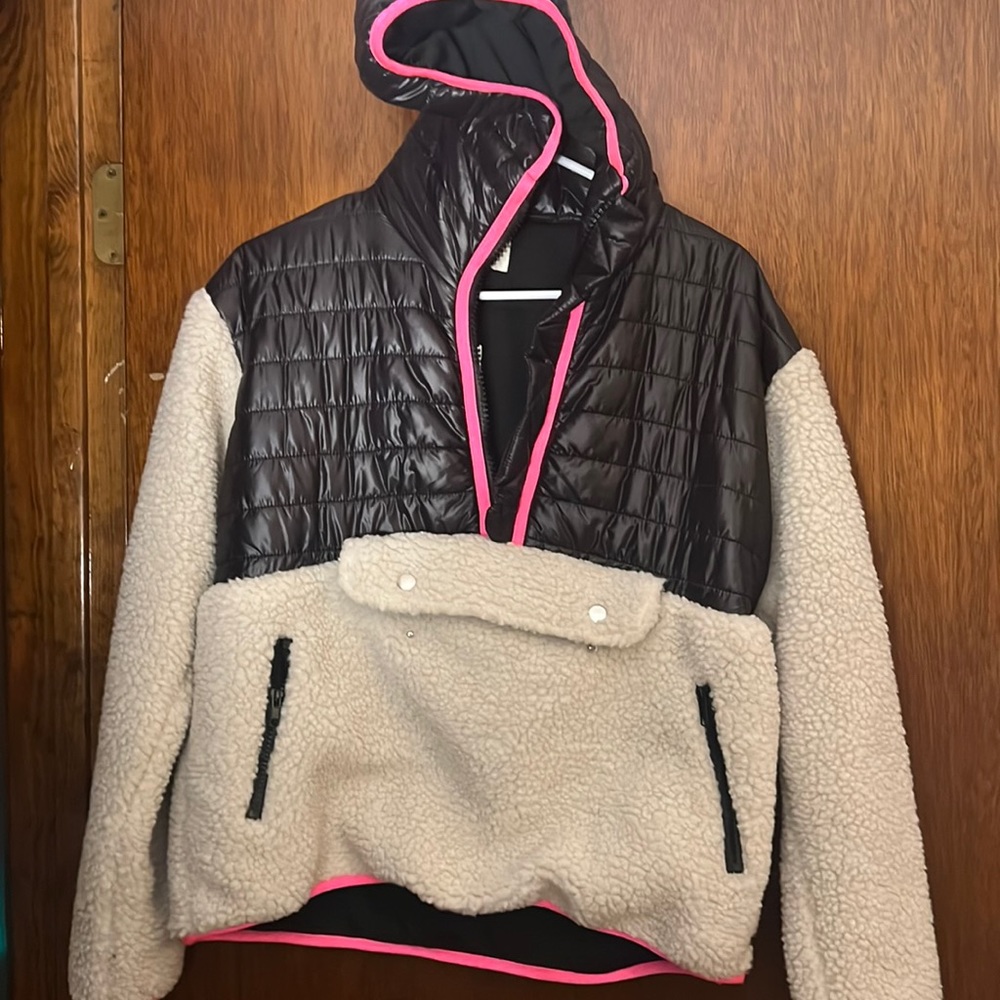 NWT. Sat in a smoke free closet. Fleece. Hooded.